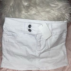 White H&M Mini Skirt